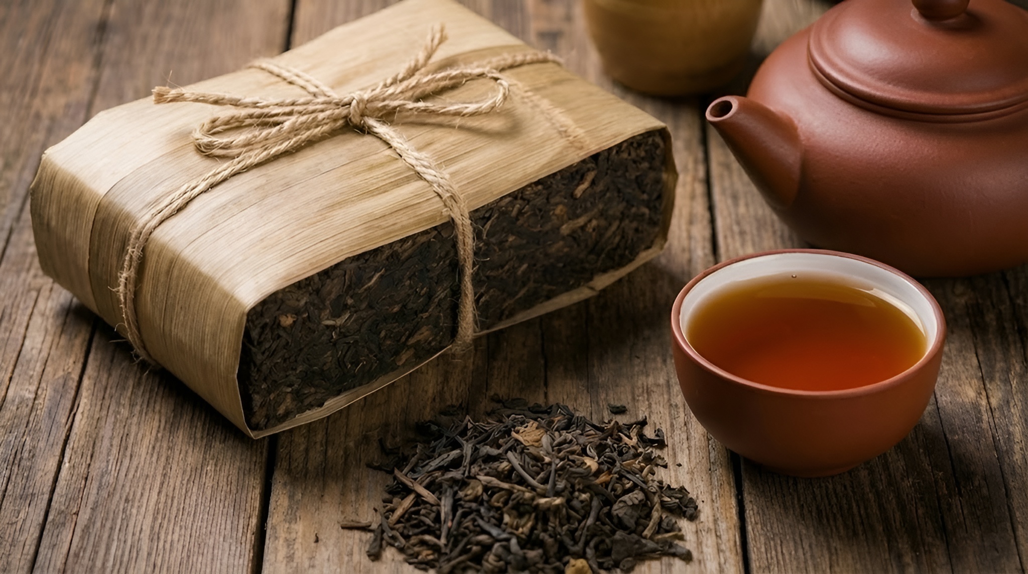 A beautiful, lush green tea terrace cascading down a mountainside.