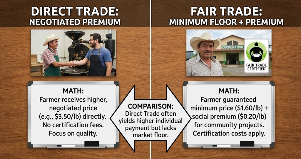 Comparing direct trade and fair trade tea economics