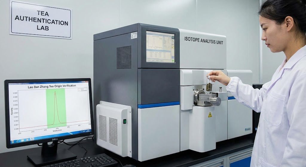 map showing real Lao Ban Zhang village versus surrounding fraud villages