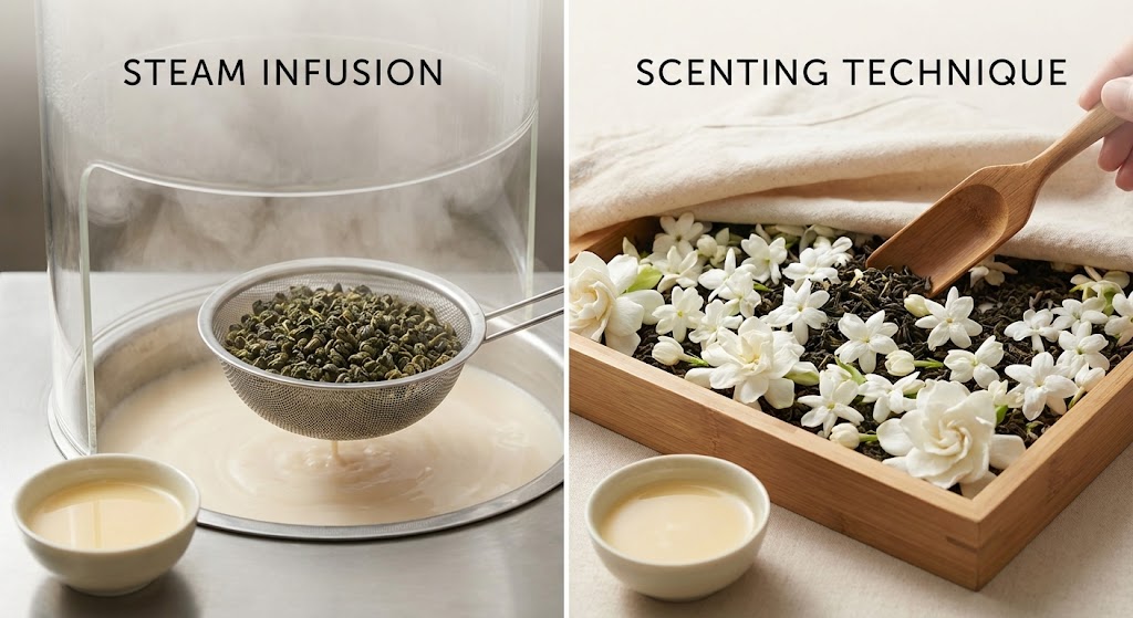 How to create 'milk' oolong flavor