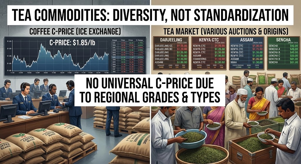 Why tea lacks a global commodity ticker like coffee's C-Price