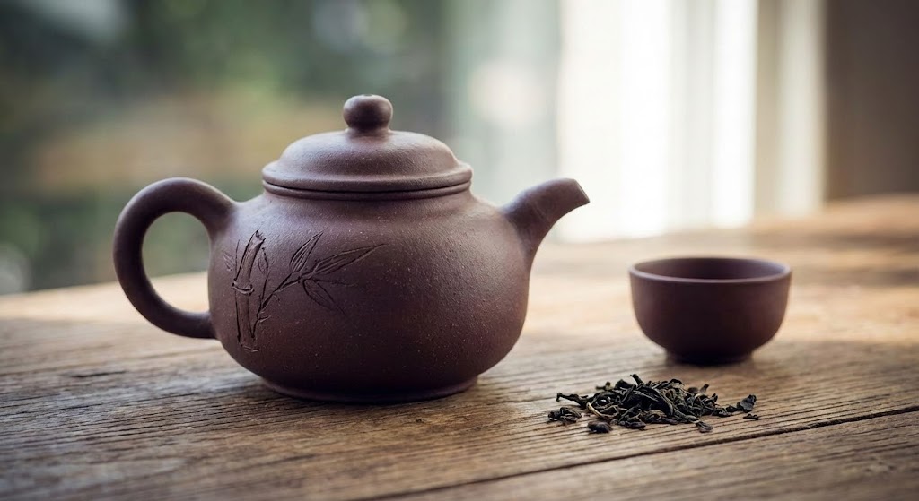 final made product of loose leaf white tea and green tea side by side in a splitscreen effect.